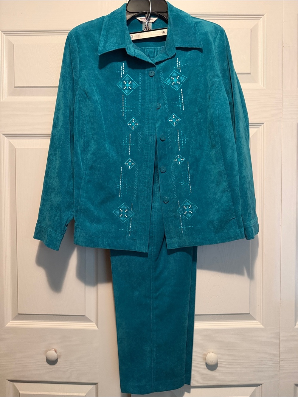 Allison Daley Petite Teal Knit Top